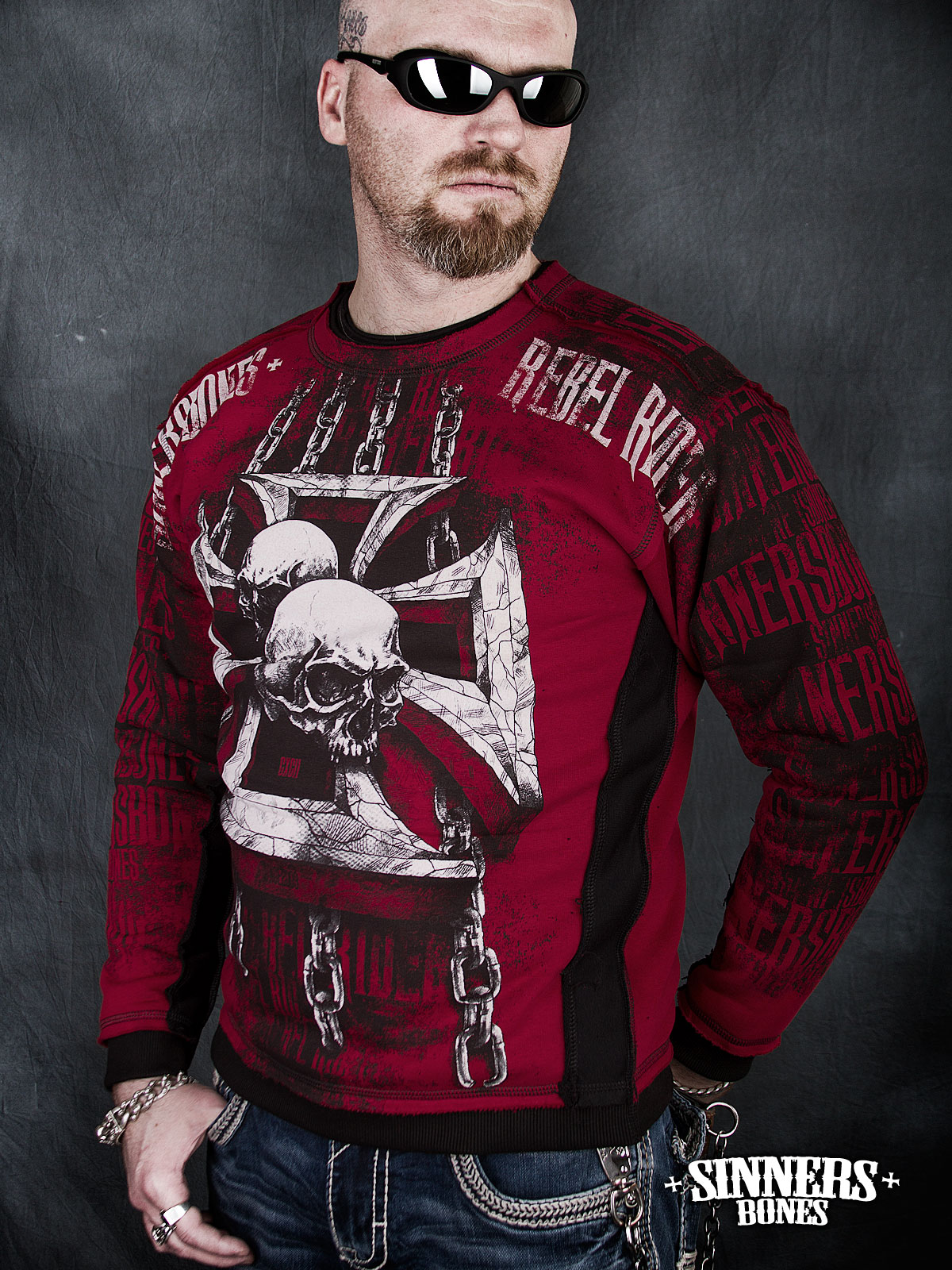 Herren-Sweatshirt "REBEL RIDER"