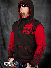 Herren-Sweatshirt "100% CHOPPERS" mit Kapuze 