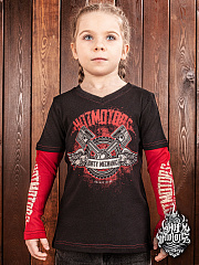 Kinder-T-Shirt mit Langarm HOT MOTORS „Dirty Mechanic“