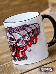 Keramik-Tasse "LABELED THE DEATH" 