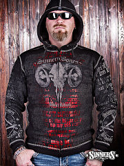 Herren-Sweatshirt "Blood Ritual" mit Kapuze 