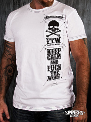 Herren-T-Shirt "Keep Calm and Fuck the World"