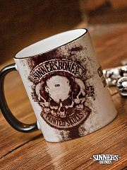 Keramik-Tasse "Painted Skulls"