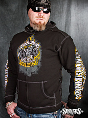 A men's hoodie "BORN to RIDE" with the biggin
