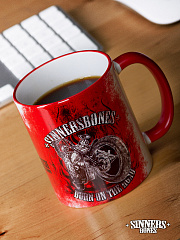 Keramik-Tasse "BURN on the ROAD"