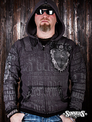 Herren-Sweatshirt "Si Vis Pacem, Para Bellum" mit Kapuze 