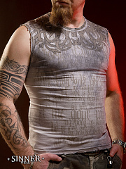 Herren T-Shirt mit gotischen Muster
