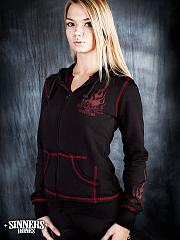 Frauen-Sweatshirt "100% CHOPPERS" mit Kapuze  