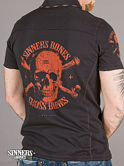 Herren Polo-Shirt "CROSS BONES"