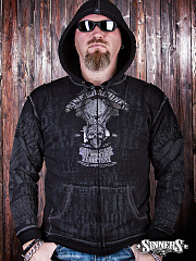 Herren-Sweatshirt  "Bikes Dont Leak Oil" mit Kapuze 