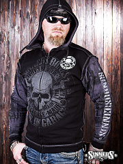 Herren-Sweatshirt "MADE in GARAGE" mit Kapuze 