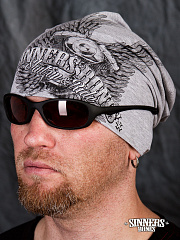 Grau Wintermützet "Shut Up & Ride"