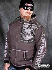 Herren-Sweatshirt "Old School Power" mit Kapuze