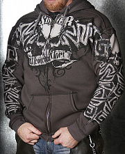 Sweatshirt mit Totenkopf-Muster und "Memento Mori"