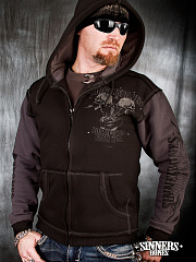 Herren-Sweatshirt "HorsePower From Hell"-2 mit Kapuze 