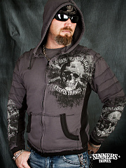 A men’s hoodie "CROSS BONES" with the biggin 