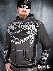 A Men's Hoodie "REBEL" with the biggin