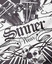 Flag "Sinner wear" schwarz