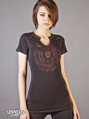 Frauen-T-Shirt "Painted Skulls"