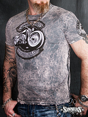 Herren-T-Shirt "Rock Hard Ride Free" 