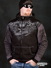 Herren-Sweatshirt "Memento Mori" mit Kapuze 