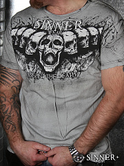 Men's T-shirt with skulls "Labeled the Death"